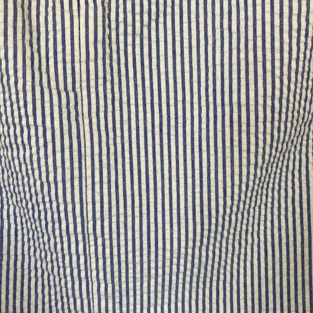Brooks Brothers Womens Classic Blue White Striped Seersucker Pencil Skirt SZ 10P - Picture 6 of 9